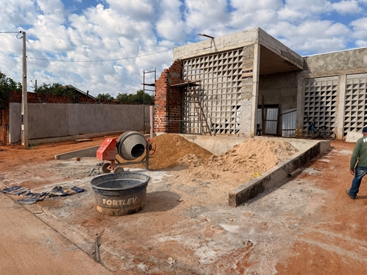 Obra do Consultório Municipal Doutor Ruy Pedroso que fica no bairro Monte Alto, em Votuporanga  Foto: A Cidade