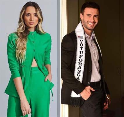 Os votuporanguenses Carol Sanchez e Thiago Roger são os representantes do município no “Miss & Mister São Paulo” 2022 (Fotos: Agência Daf Models)