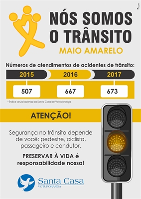 Maio Amarelo: Santa Casa participa de lançamento da campanha (Foto: Divulgação/Santa Casa)