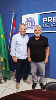 Osvaldo Carvalho e Jorge Seba. Foto: Prefeitura de Votuporanga