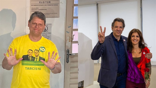 Tarcísio de Freitas foi o candidato mais votado em Votuporanga e vai ao segundo turno contra Haddad (Foto: Reprodução)