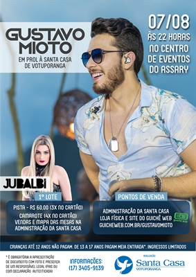 Com apenas 6 anos, Gustavo Mioto começou a dedilhar os primeiros acordes em Votuporanga/SP (Foto: Santa Casa de Votuporanga)
