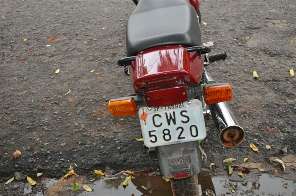 Moto encontrada com um menor neste mês, ela havia sido furtada na cidade de Tanabi