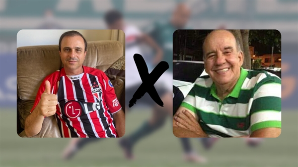 Os torcedores de Votuporanga, Edinaldo Polizeli e Cláudio Craveiro estão animados para o início das quartas de final da Copa Libertadores (Fotos: Arquivo pessoal e Cesar Greco/Palmeiras)