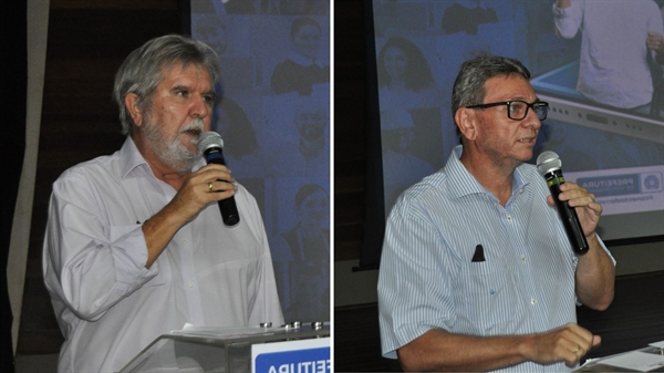 No evento de lançamento do ‘Emprega Votu’, o prefeito Jorge Seba e Marcelo Zeitune, gestor da iniciativa, deram detalhes do projeto (Fotos: A Cidade)