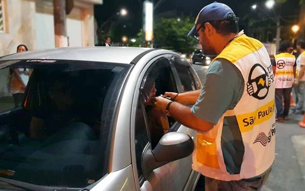 As fiscalizações foram feitas em vários pontos da cidade, mas as maiores foram na avenida do Pozzobon e Assary (Foto: Divulgação/Detran.SP)