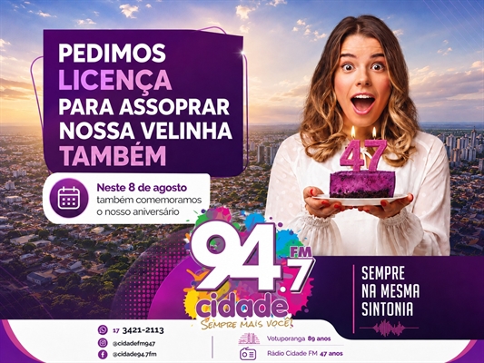 Emissora do Grupo Cidade de Comunicação une tradição, inovação e proximidade com o público, consolidando-se como a mais ouvida de Votuporanga e presença marcante nos principais eventos e acontecimentos da cidade e de toda a região Noroeste Paulista   Foto: Divulgação