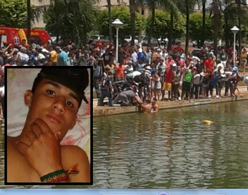 Corpo do jovem de 15 anos foi retirado da água por bombeiros; vítima já estava sem vida