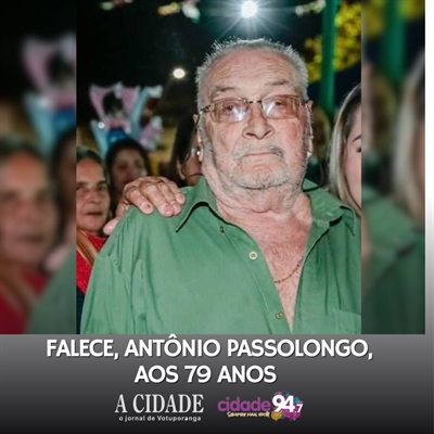 Falece Antônio Passolongo (Foto: Arquivo pessoal)