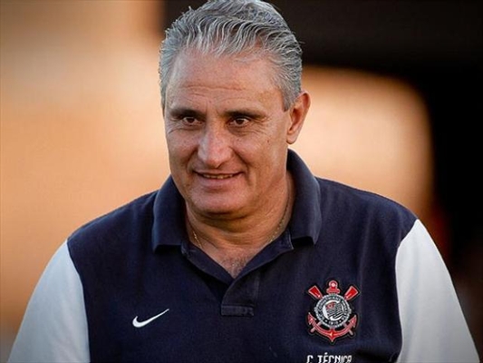 Tite, em entrevista coletiva no centro de treinamento do Corinthians