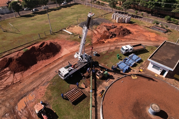 Responsável por 28% do abastecimento total de água de Votuporanga, o Poço Sul entrou agora em um processo de modernização (Foto: Saev)