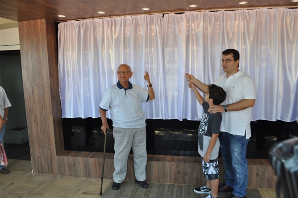 Momento da inauguração da galeria de ex-presidentes 