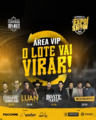 Virada de lote para a Área Vip da Expo Show será na segunda-feira, então corre que ainda dá tempo de comprar com o preço promocional (Foto: Divulgação)