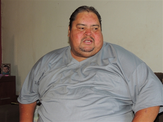 Paulo Assunção, mais conhecido como Juruna, tem 44 anos e espera há 12 anos para fazer a cirurgia bariátrica