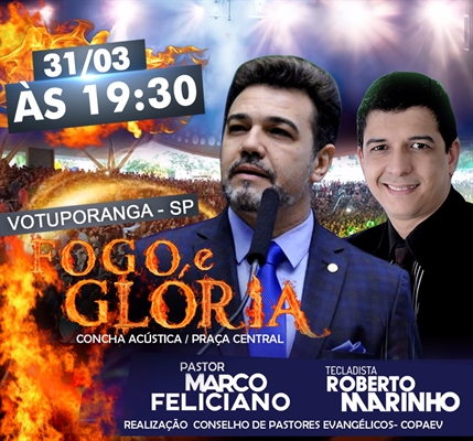 Pastor Marco Feliciano participa de culto neste sábado em Votuporanga