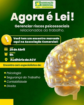 A obrigatoriedade da gestão de riscos psicossociais no ambiente de trabalho entra em vigor em maio (Foto: ACV) 