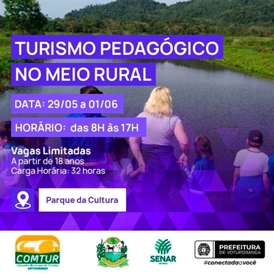 O objetivo é qualificar profissionais para atuarem na área do turismo, utilizando como ferramenta pedagógica (Foto: Divulgação)