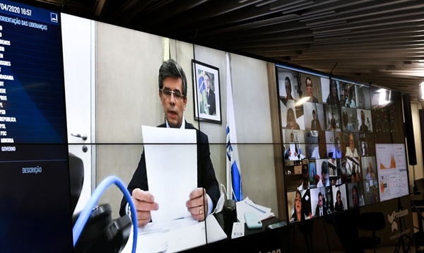 , Nelson Teich, participa hoje (29) de uma audiência pública virtual no Senado Federal (Foto: Leopoldo Silva/Agência Estado)