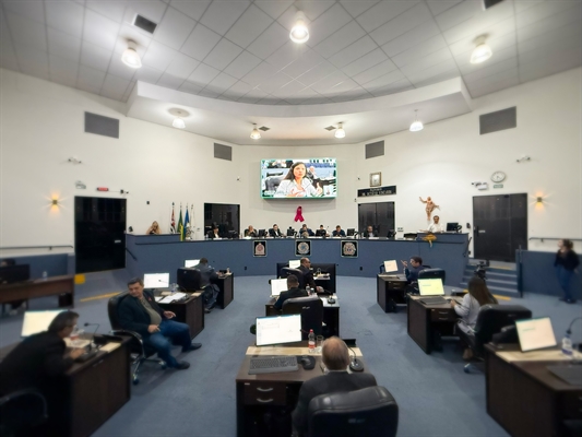 Sessão de segunda analisa pagamento do Abono VAAR e crédito adicional para a folha da rede municipal (Foto: Câmara Municipal)