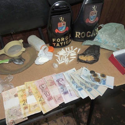 Força Tática e Rocam detêm  “Guri” com crack e cocaína