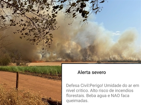 Pior que deserto: Votuporanga registra incríveis 6% de umidade relativa do ar (Foto: A Cidade)