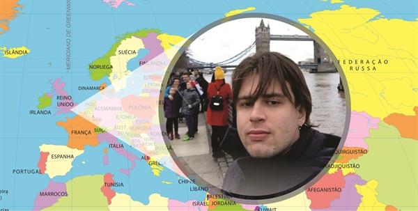 Gabriel Bertoldo, 27 anos, mora em Londres e conversou com o A Cidade  (Foto: Arquivo Pessoal)