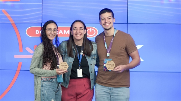 Os alunos da Unifev estiveram presentes na fase final entre as 60 iniciativas escolhidas para participar do Bootcamp, na sede do Sebrae-SP na capital paulista (Foto: Sebrae-SP)