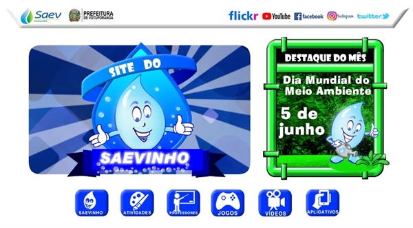  Saev Ambiental comemora Dia Mundial do Meio Ambiente com novo site do Saevinho (Foto: Divulgação/prefeitura de Votuporanga)