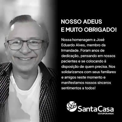 Morre o engenheiro José Eduardo Alves, referência histórica do DER em Votuporanga (Foto: Santa Casa)