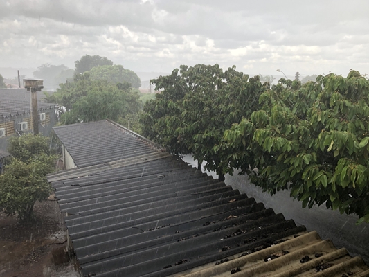 Depois de quase uma semana de tempo seco, chuva voltou a tocar o solo de Votuporanga na tarde de ontem (Foto: A Cidade)