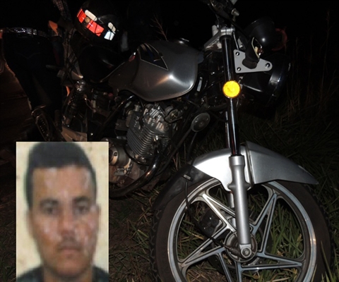 Motociclista de 24 anos morre após colisão em estrada vicinal