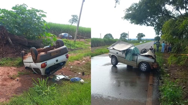 Colisão ocorreu na manhã deste domingo (22) no distrito de São João do Marinheiro. Foto: Região Nororeste