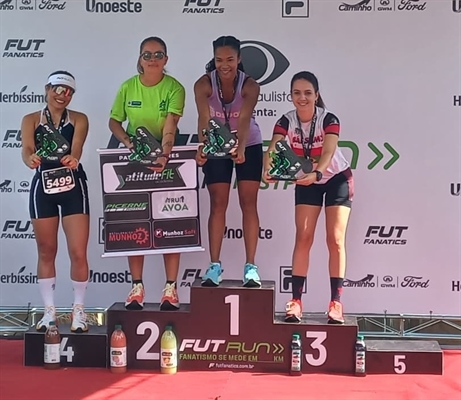 Nos 5km, Franciele Neves foi a segunda colocada na categoria de 30 a 34 anos (Foto: Seels/Avoa)