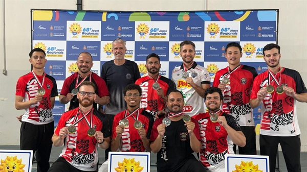 Caratê masculino foi campeão em equipe e segundo lugar no geral  Foto: Prefeitura de Votuporanga