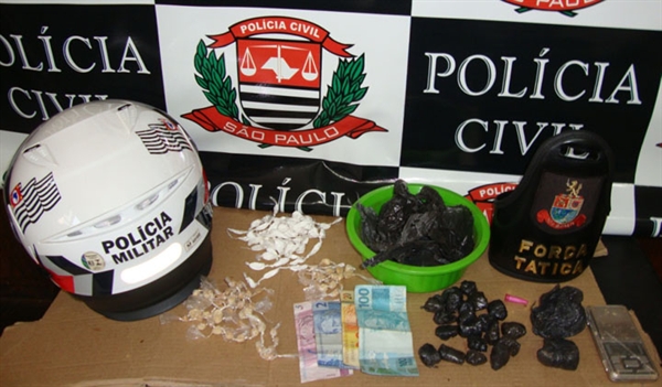 Ação da Dise e PM prende duas  pessoas por tráfico de drogas