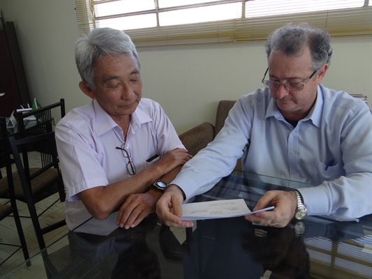 Fernando Tamotou Nakabashi e Aldevir Francisco Brunini, membros do Conselho