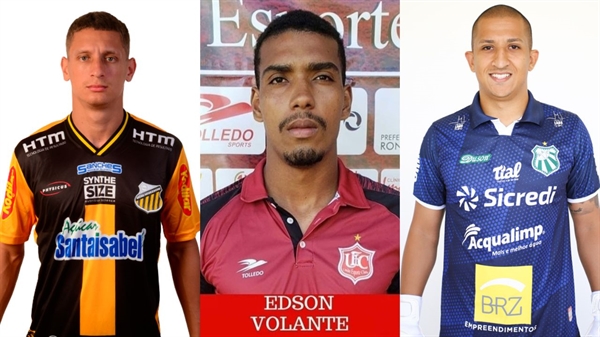 O goleiro João Paulo, o volante Édson e o centroavante Nando acertaram com a Votuporanguense  (Foto: Reprodução)