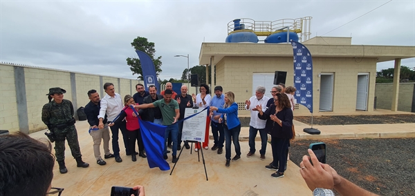  Prefeitura e Saev inauguraram neste sábado as obras da estação de tratamento de esgoto da Vila Carvalho (Foto: A Cidade)