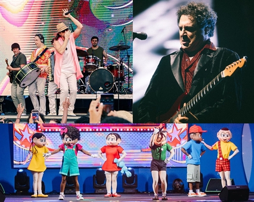 Falamansa se apresenta na abertura, Frejat no encerramento e a Turma da Mônica no dia 15  Foto: Instagram Falamansa/Instagram Frejat/Instagram Festival Turma da Mônica
