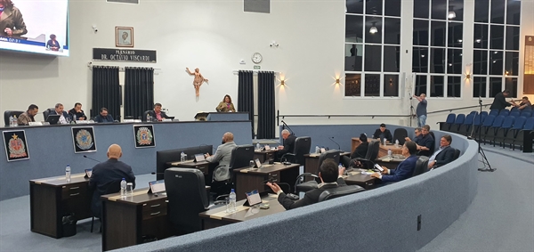 Os vereadores Emerson Pereira e Jezebel Silva bateram-boca na sessão de ontem à noite da Câmara Municipal (Foto: A Cidade)