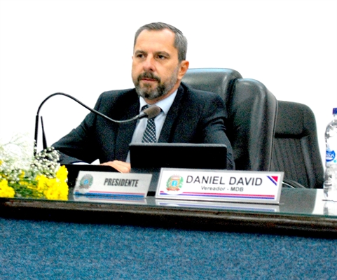 Daniel David, o presidente da Câmara é um dos nomes apontados para permanecer na Câmara. (Foto: Assessoria)