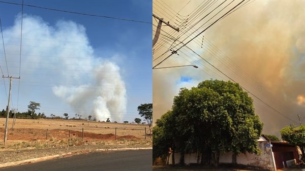 Foram registrados, ao menos, 10 focos de incêndio em áreas rurais e também residenciais (Foto: A Cidade)