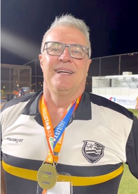 Helton Borges, o empresário da HSA, vendendo otimismo e apostando alto no time que está sendo montado pelo CAV para a temporada de 2026 (Foto: Arquivo pessoal)