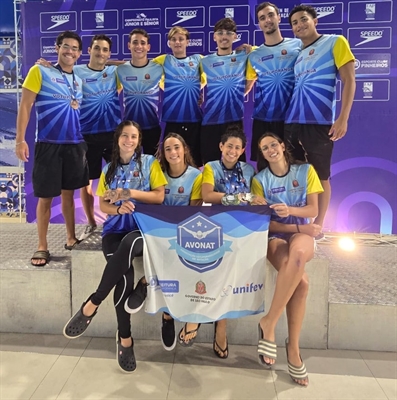 Equipe de natação da Secretaria Municipal de Esportes/Avonat/Unifev/Noroaço (Foto: Divulgação)