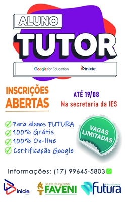 O curso "Aluno Tutor Google for Education" prepara o aluno para a vida acadêmica e profissional (Foto: Divulgação)