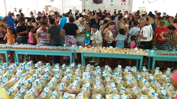 As famílias foram cadastradas antecipadamente, conforme a necessidade de cada uma
