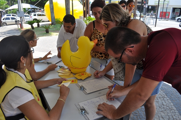 Cidade participa do movimento contra os impostos 