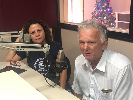 Vande Barreta, e o coordenador do Hospital de Amor na cidade, Antônio Curte (Foto: A Cidade)