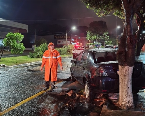 O último temporal que atingiu Votuporanga causou vários estragos pela cidade e novo alerta foi emitido pela Defesa Civil   (Foto: Prefeitura de Votuporanga)