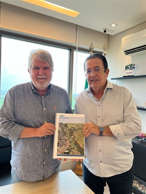 A destinação atende a um pedido do prefeito Jorge Seba, que apresentou o projeto do “Parque da Cidade” ao deputado Motta (Foto: Prefeitura de Votuporanga)